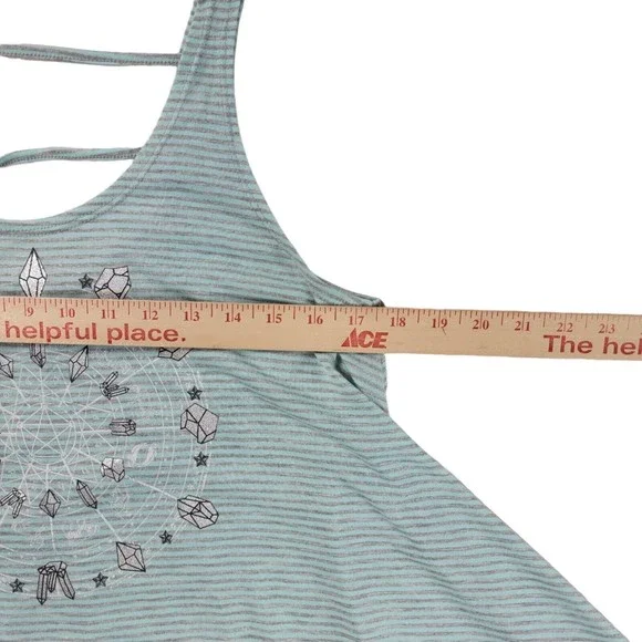 Tunic Tank Top Shirt Junior M Sz 7-9 Zodiac Healing Crystals Sleeveless Striped - Picture 11 of 16